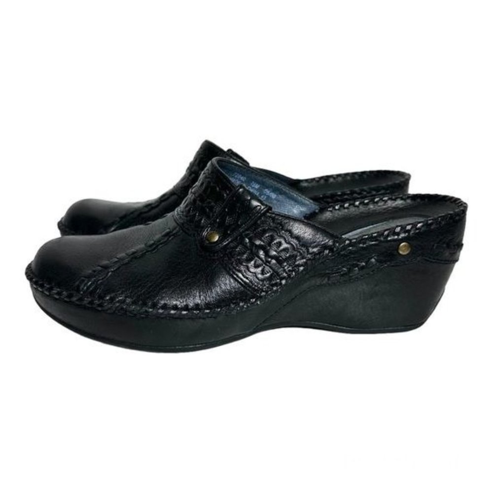 Clarks Artisan Collection Troy Brown Leather Mules